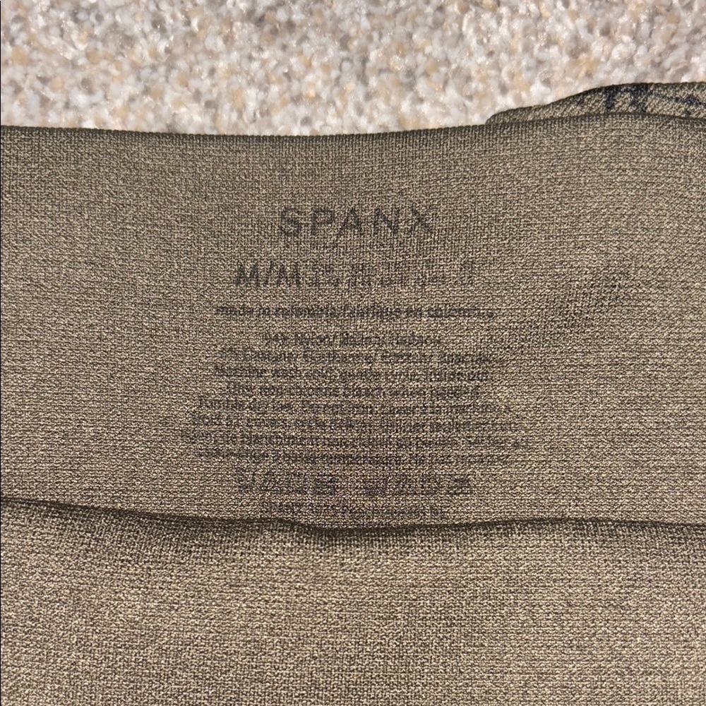 Spanx Olive Patterned Leggings - Picture 2 of 2